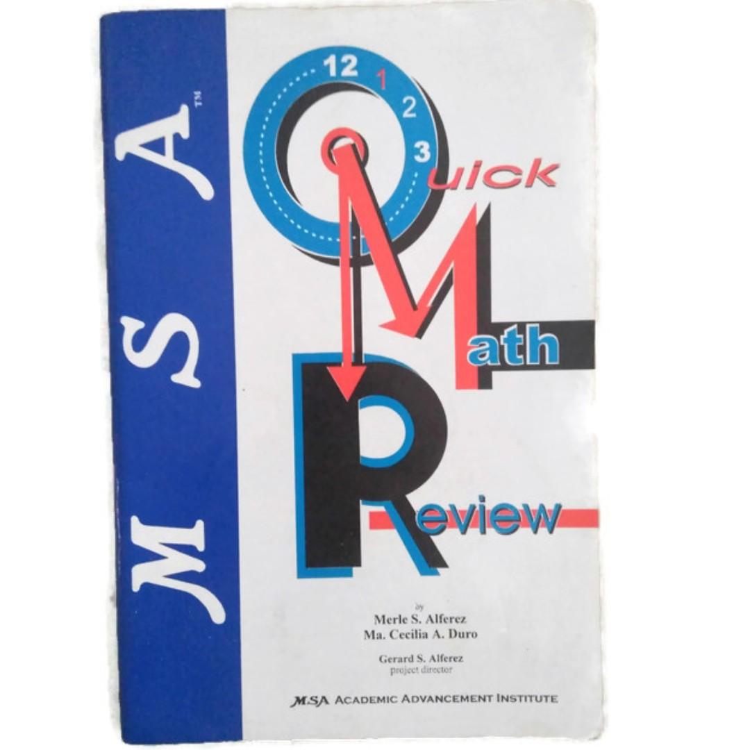 MSA Quick Math Review, Hobbies & Toys, Books & Magazines, Assessment ...