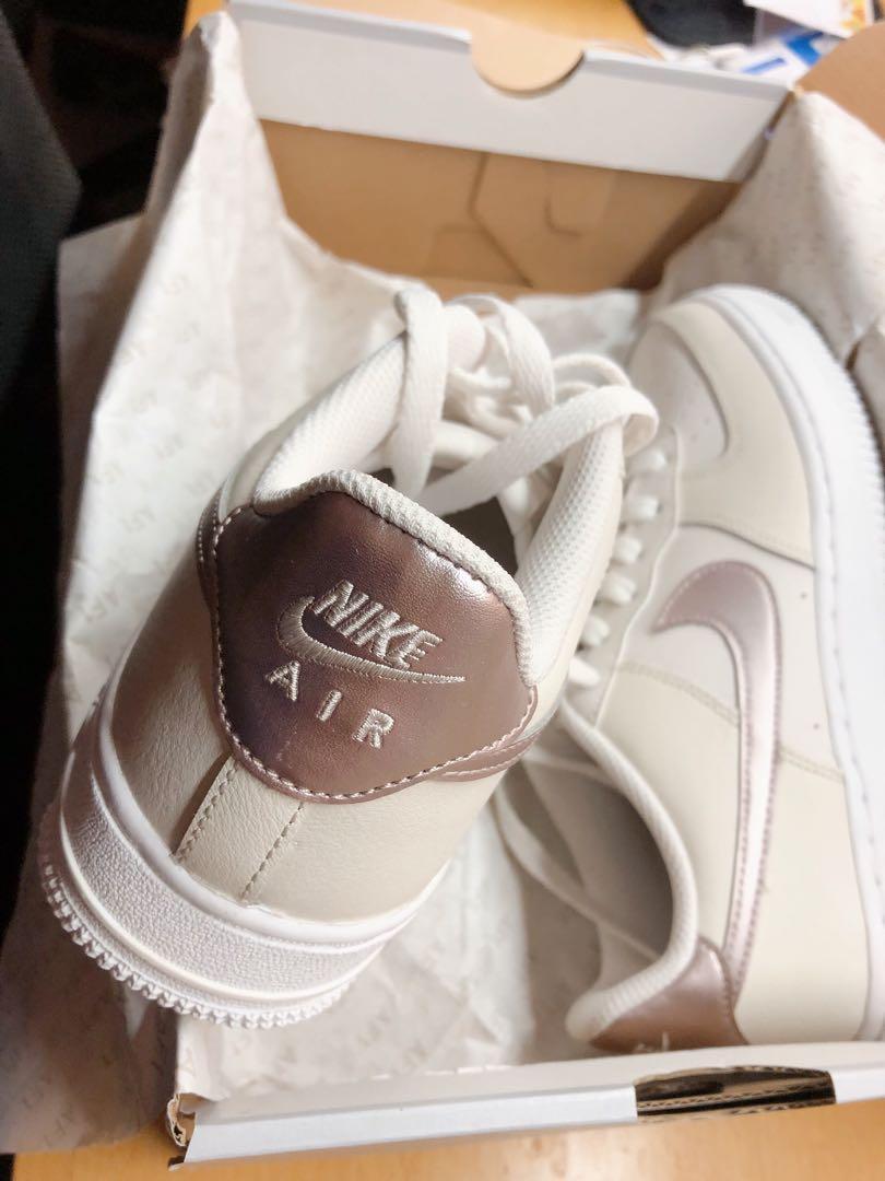 nike air force 1 white with rose gold