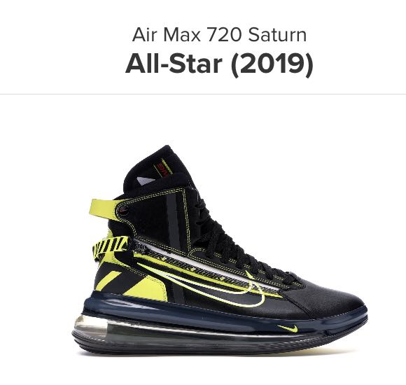 Nike Air Max 720 Saturn All-Star, 男裝 