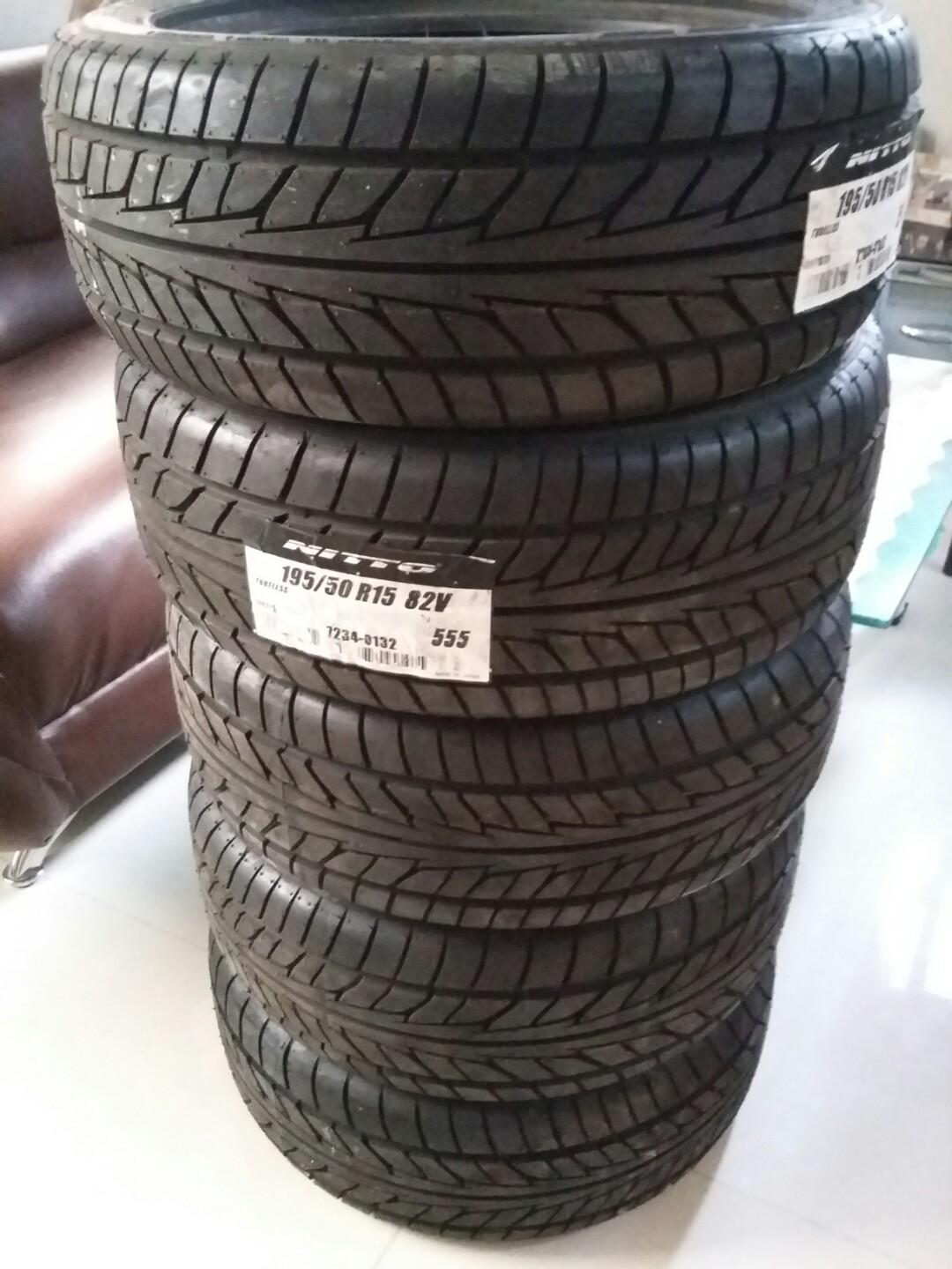 Nitto tires japan 195x50x15 extreme nt555 82V, Car Parts & Accessories ...