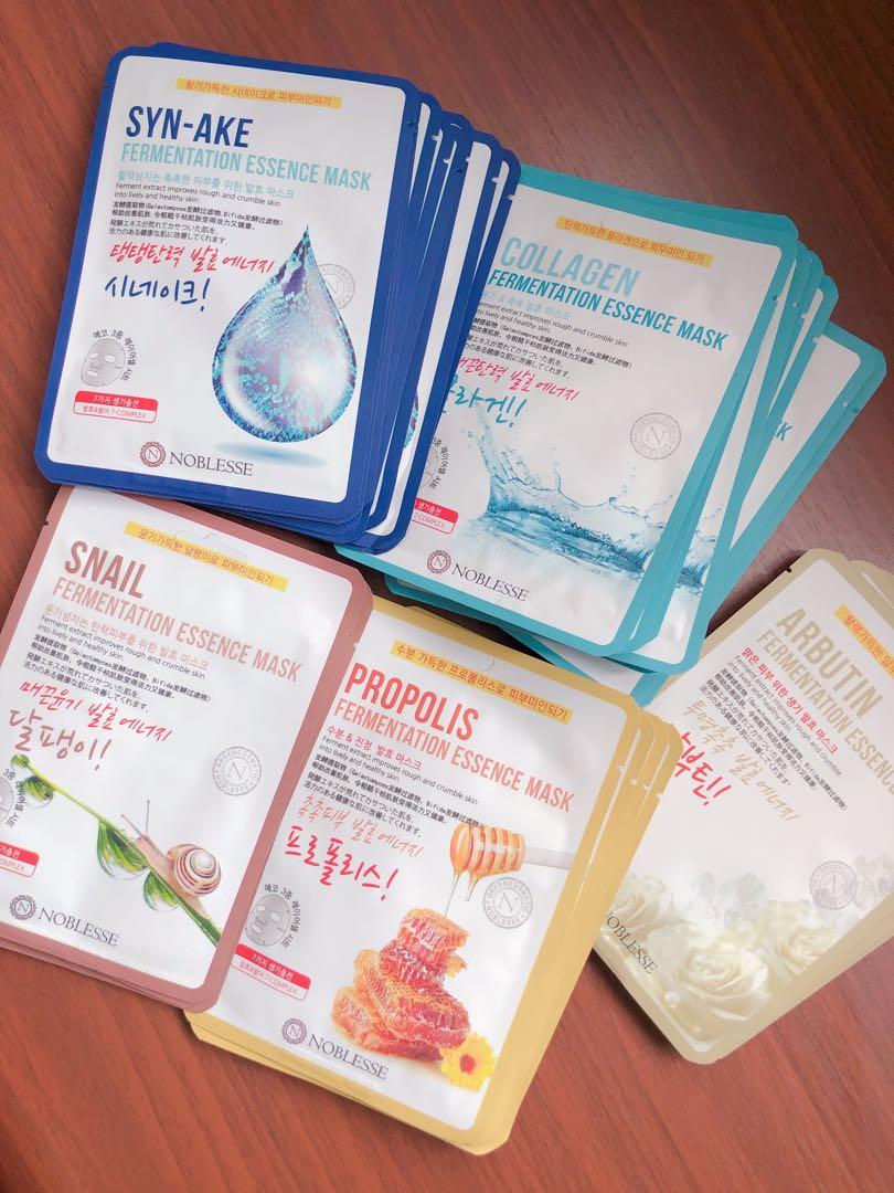 Noblesse Facial Korean Skincare Mask Sheet Moisture Essence Face