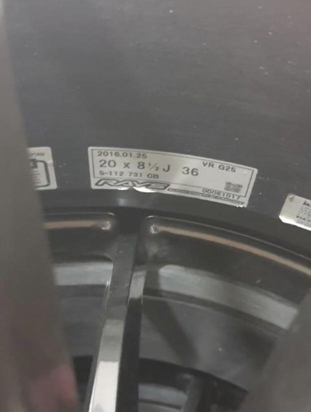 Stance Rims Rays Original Rays Volks Racing G25 Forged Sports Rims 20' - BC Forged ...