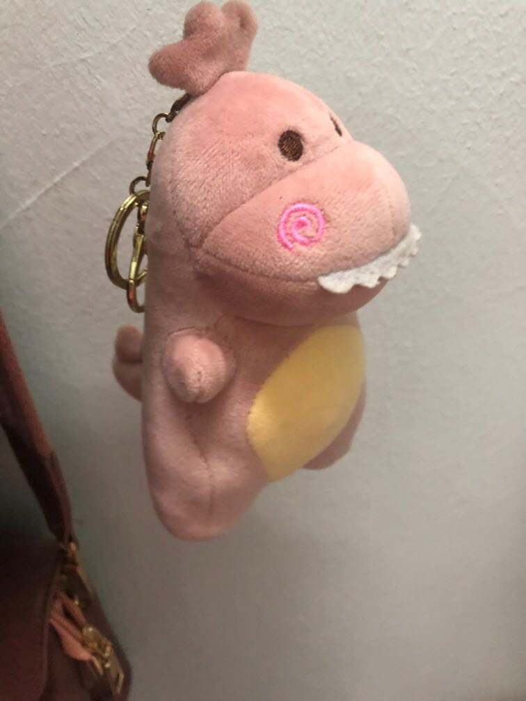 pink dinosaur plush