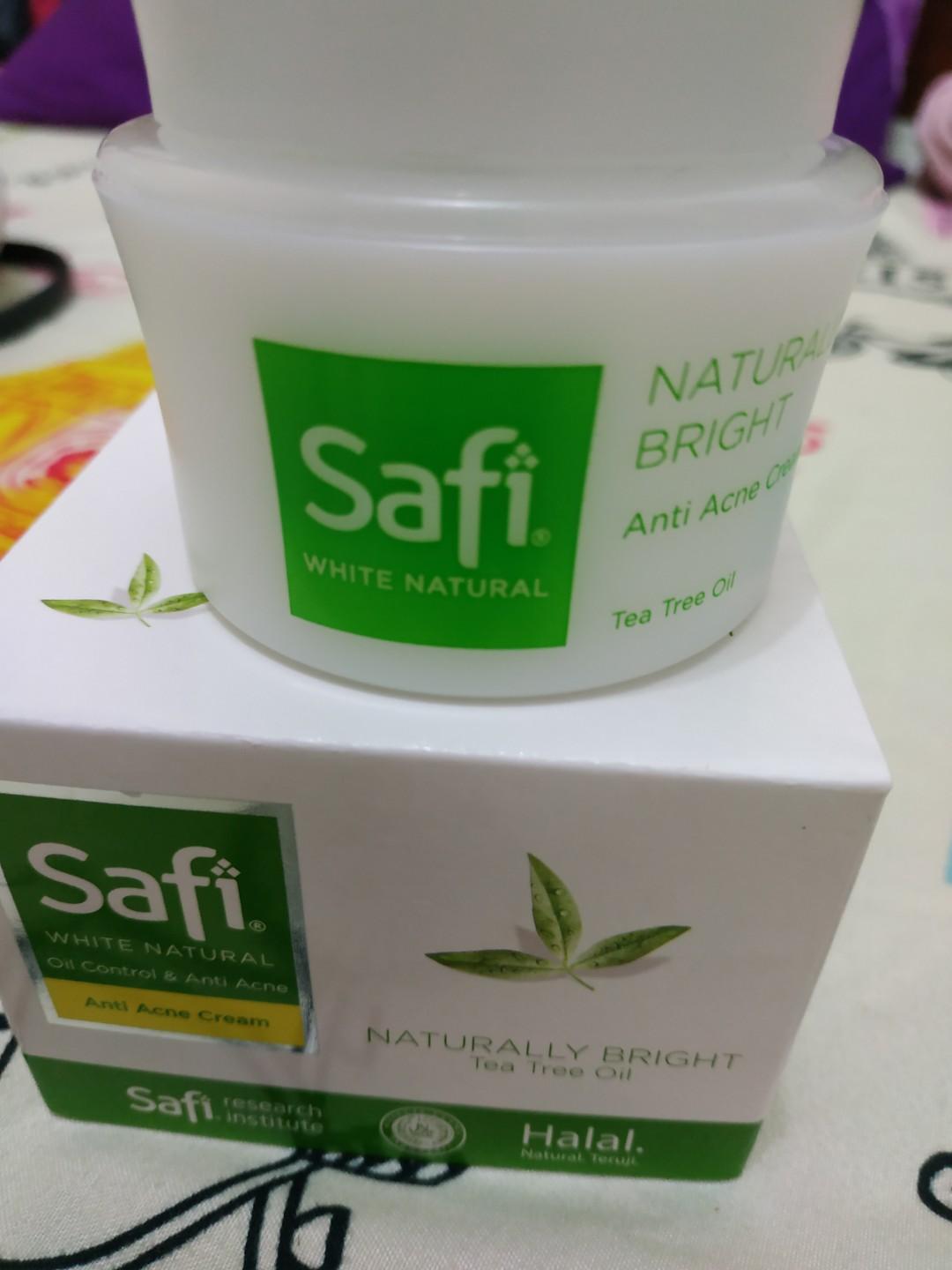 review safi white natural anti acne cream tea tree oil