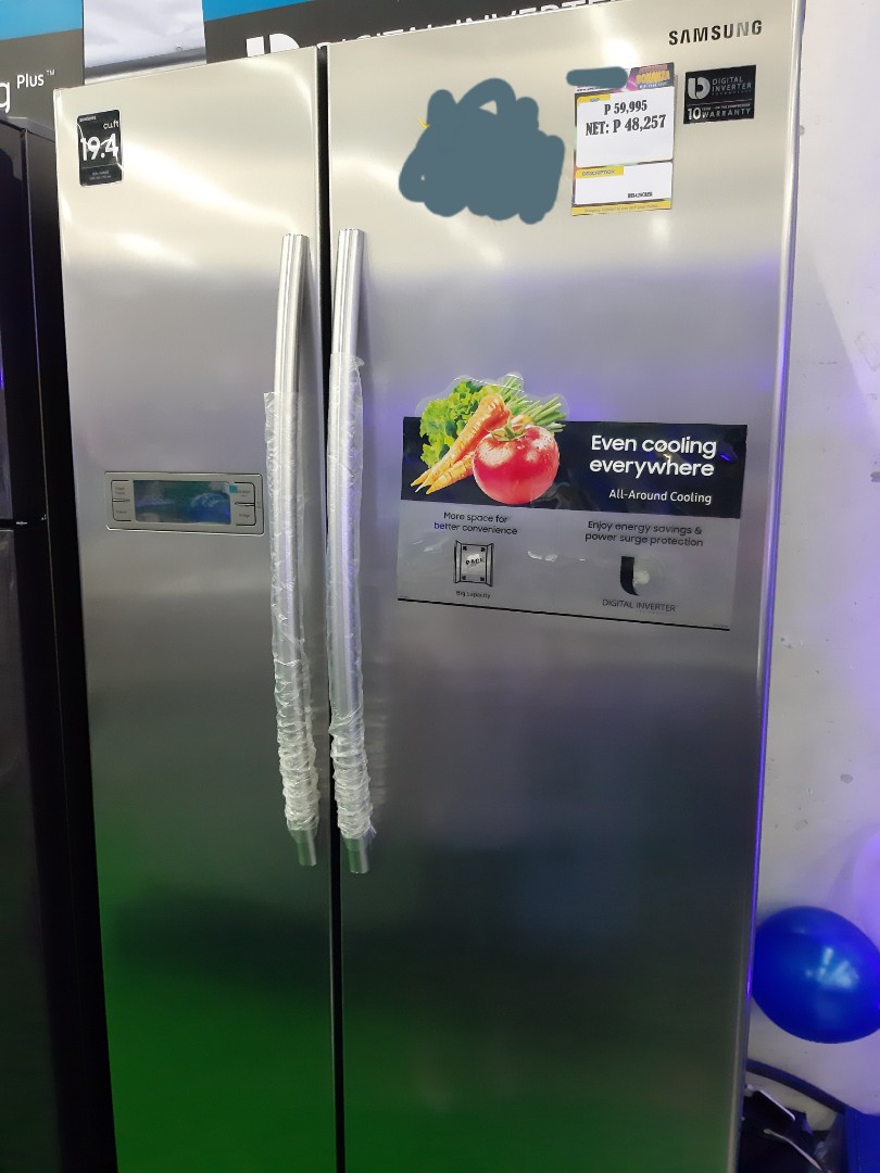 Samsung Side by Side Refrigerator RS542NCAESL - 19.4 cubic