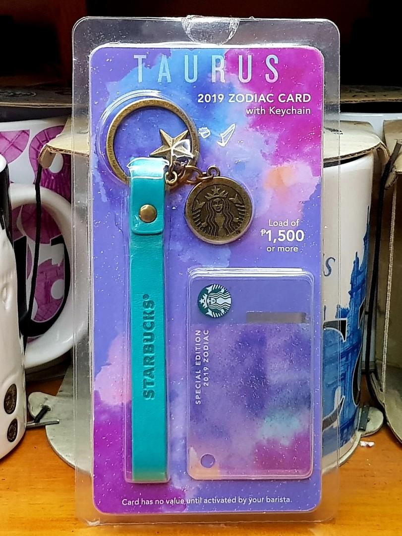 Starbucks PH Astrology Series TAURUS Keychain & Card Set ...