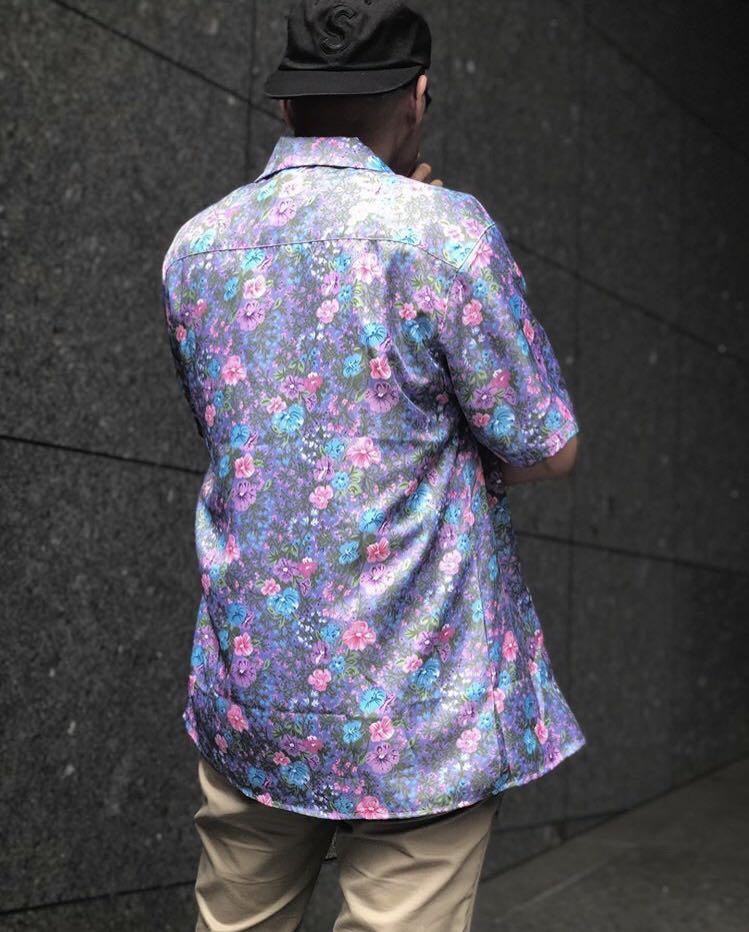 【白S】 Floral Rayon S/S Shirt  SUPREME