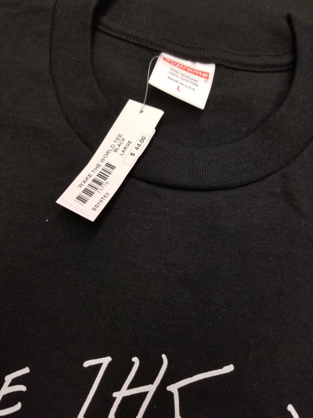 supreme wake the world tee
