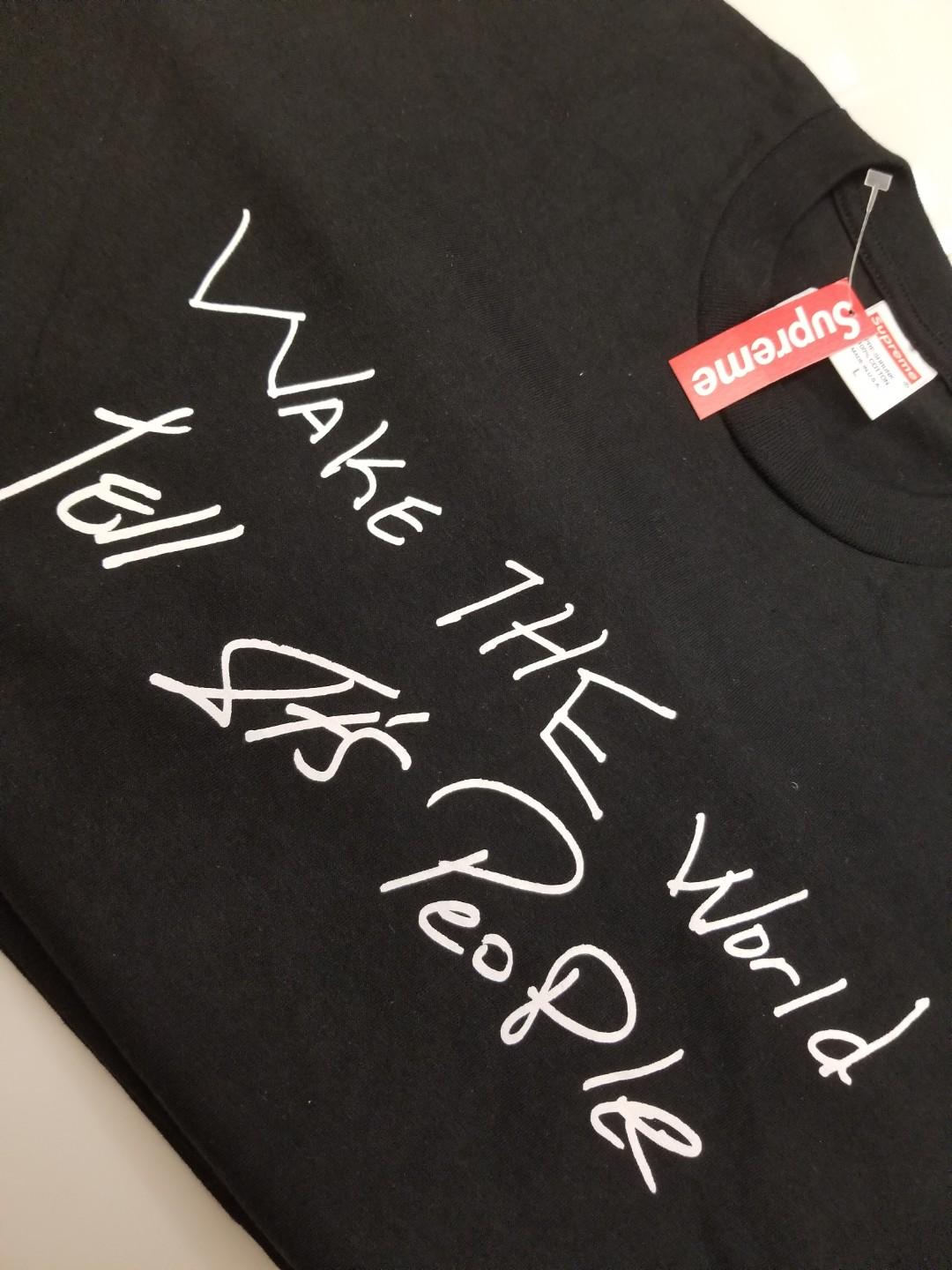 supreme wake the world tee