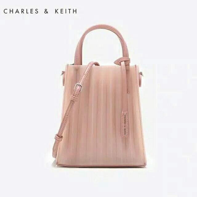 Charles & keith translucent tote bag hotsell
