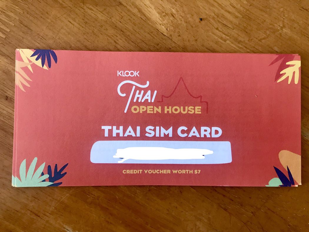 Thailand Sim Card Klook Voucher, Tickets & Vouchers, Store Credits on