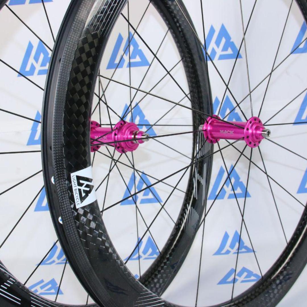 Track / criterium carbon clincher Lightbicycle wheelset with Mack ...