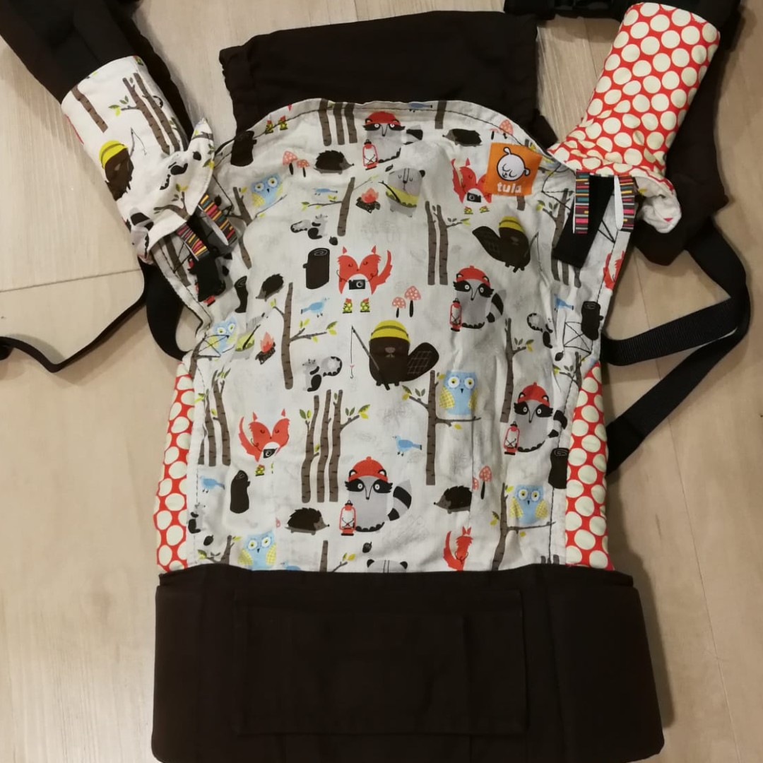 TULA Standard Carrier (Campy fox/racoon print), Babies & Kids, Going