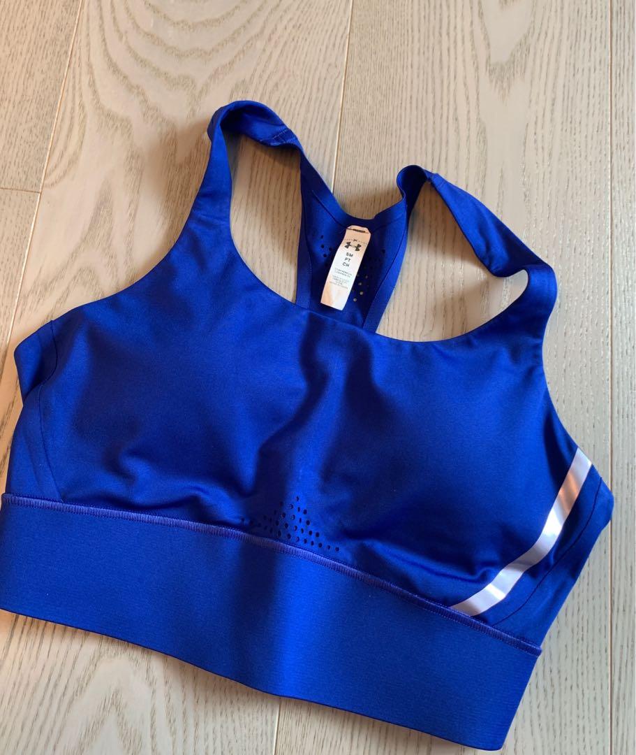 electric blue sports bra