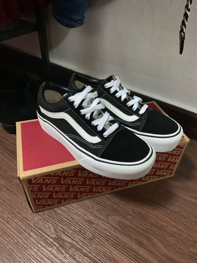size 4 platform vans