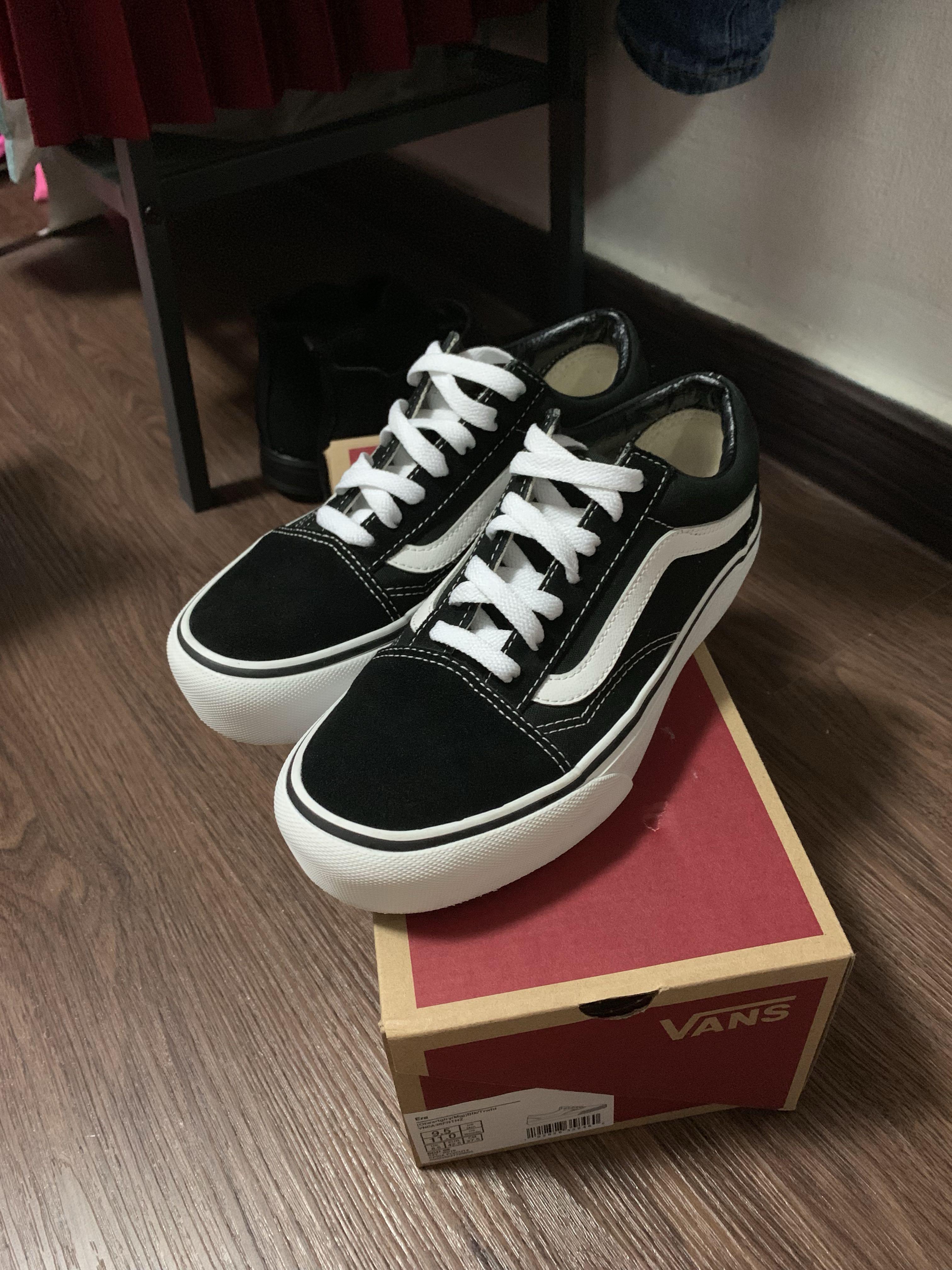 size 4 platform vans