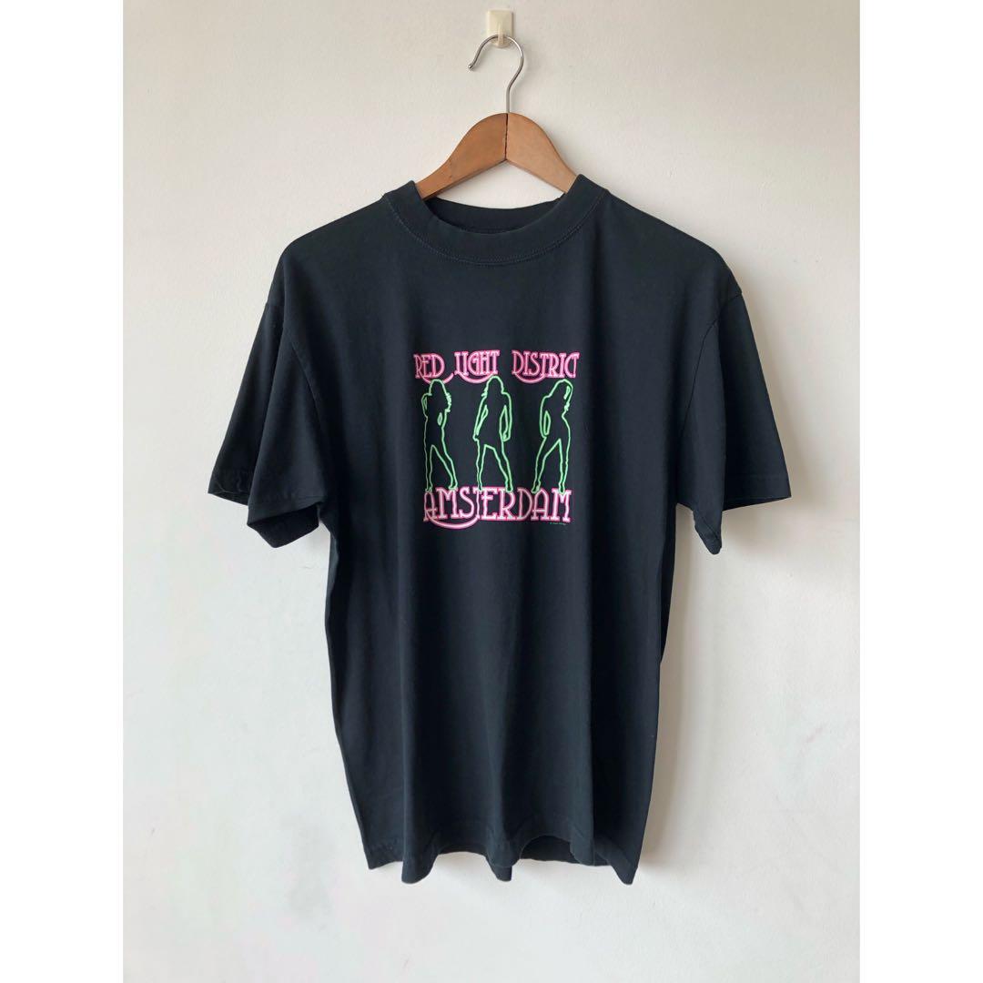 Vintage Amsterdam Red Light District Size M Tee T Shirt Men S