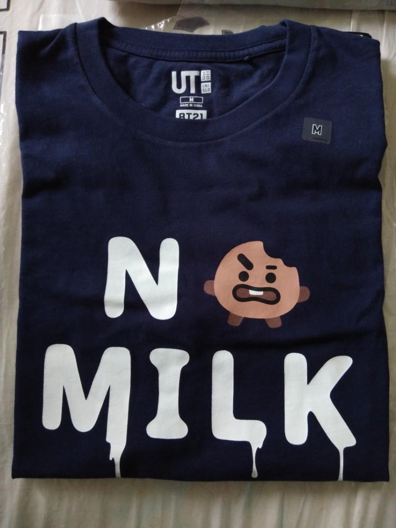 WTS] BT21xUniqlo Shooky no milk T-shirt 
