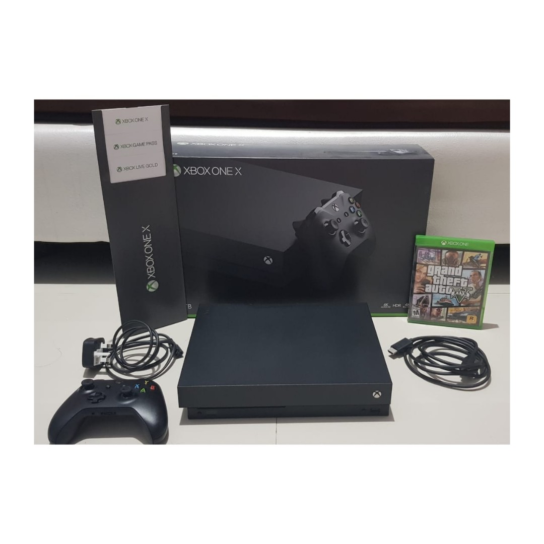 Xbox One X 1tb Gta 5 Video Game Konsol Di Carousell