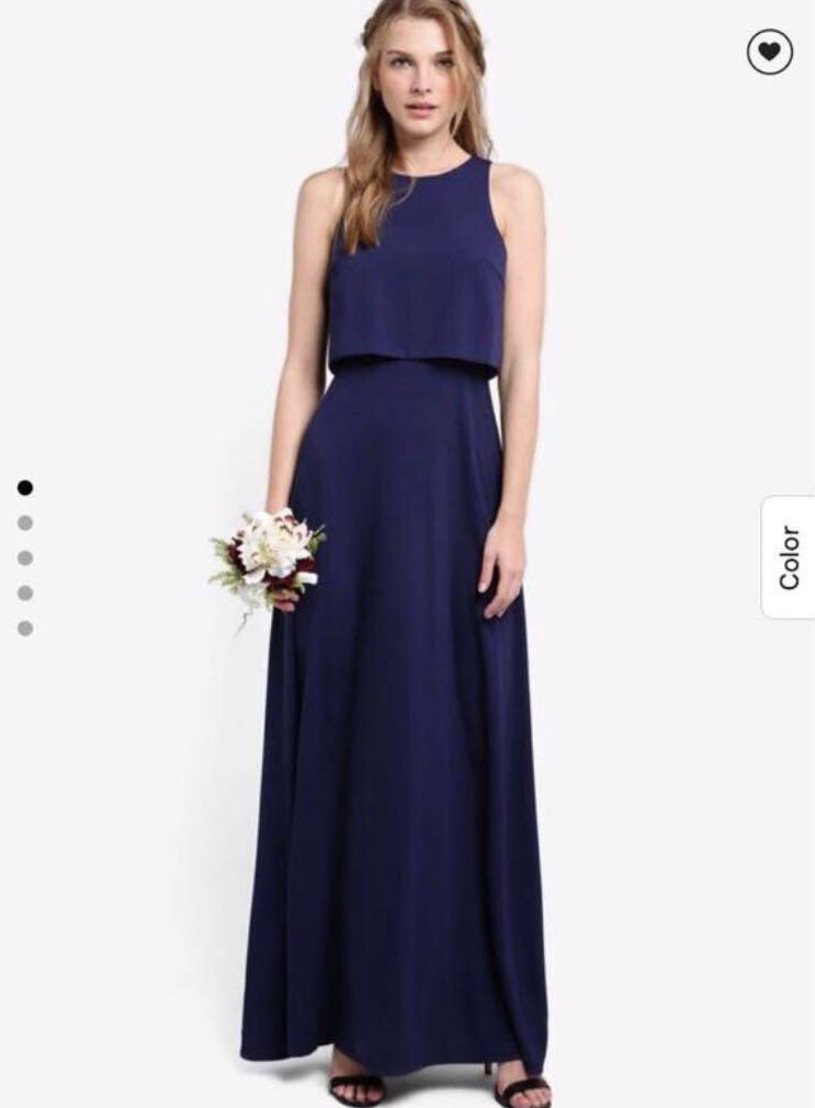 double layer maxi dress