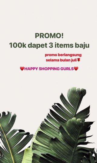 PROMO 100rb DAPET 3 ITEMS