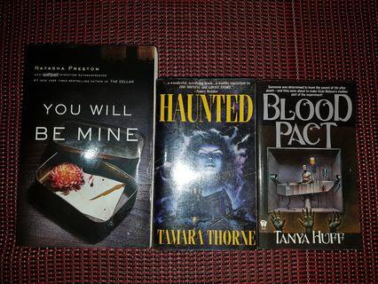 Horror and thriller novels