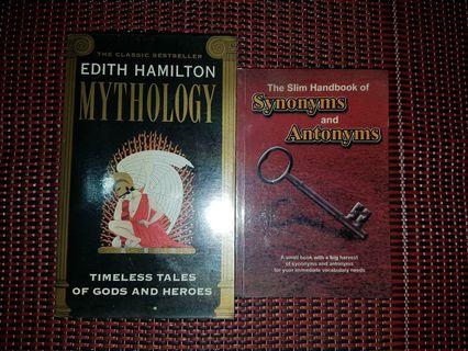 Mythology and synonyms books