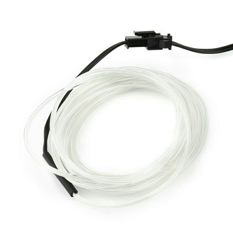2m Flexible El Wire Tube Rope Neon Light Glow Controller Car Party