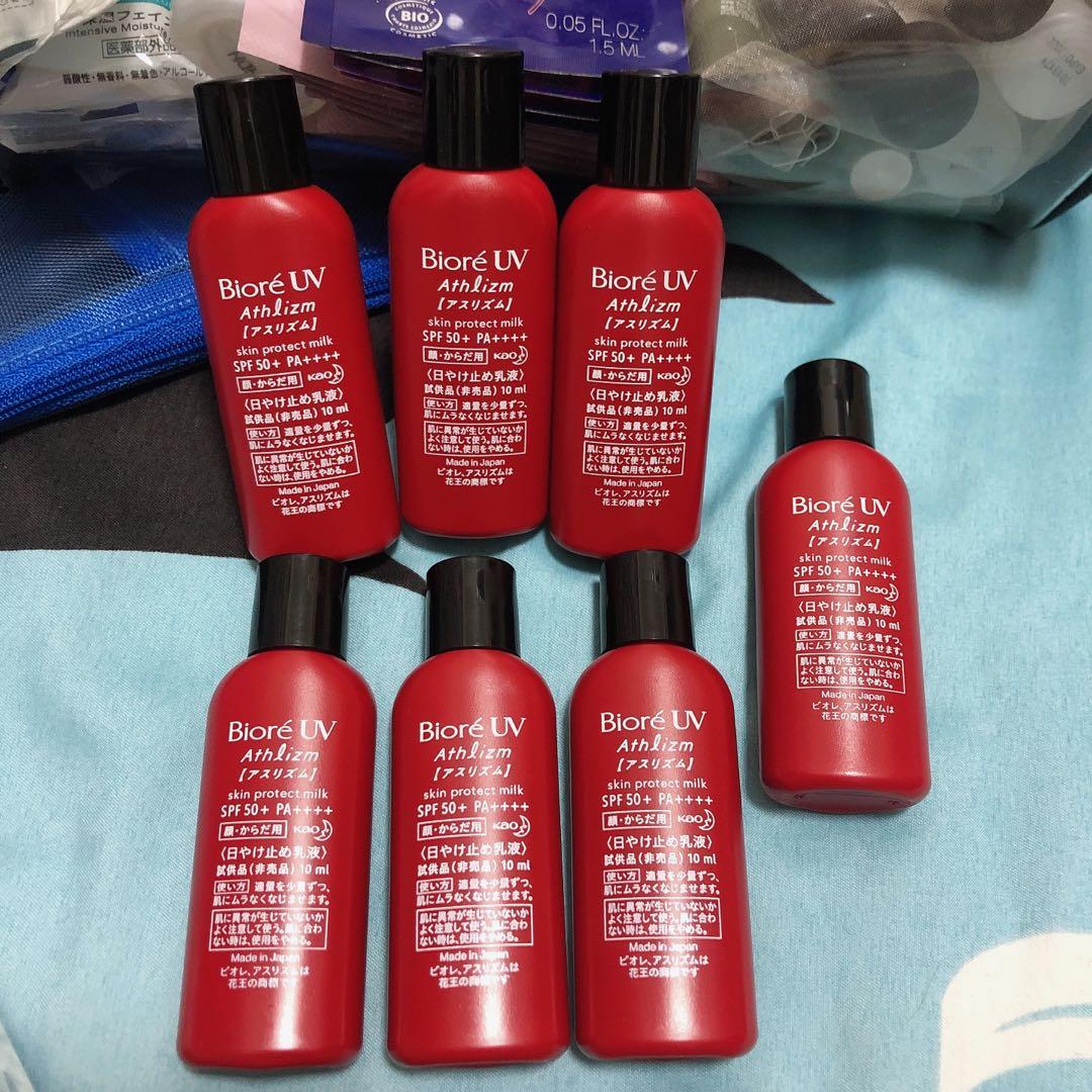 40 Biore Uv Athlizm 防曬乳液x7支 美容 化妝品 皮膚護理 Carousell