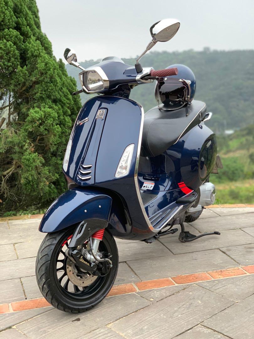偉士牌vespa Sprint 125 3vie 衝刺125 機車 二手機車在旋轉拍賣