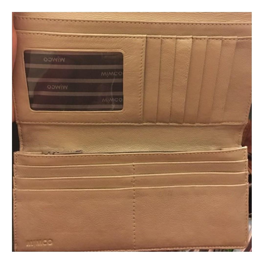 mimco wallet pink