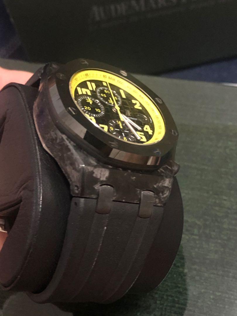 Audemars Piguet Royal Oak Offshore AP ROO FORGED carbon Bumblebee., Luxury, Watches on Carousell