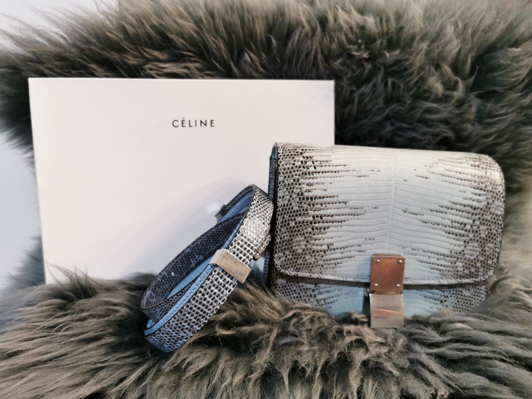 Celine lizard box bag sale