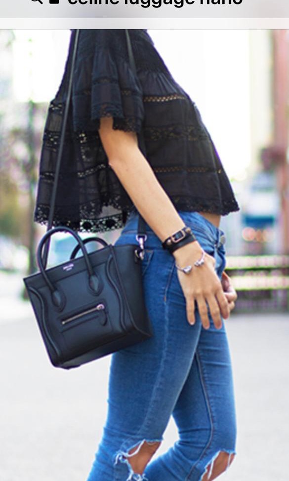 Celine nano sales luggage street style