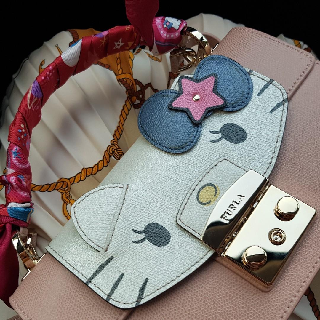 Authentic Furla My Play Hello Kitty Flap Luxury Bags Wallets