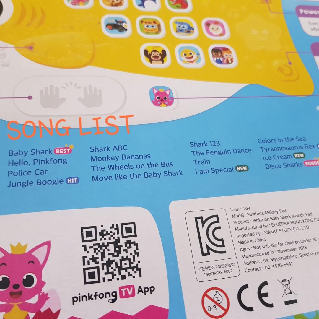 pinkfong baby shark melody pad