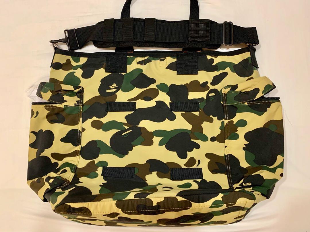 Bape Porter 1st Camo Military Tote Bag, Men's Fashion, Bags, Sling