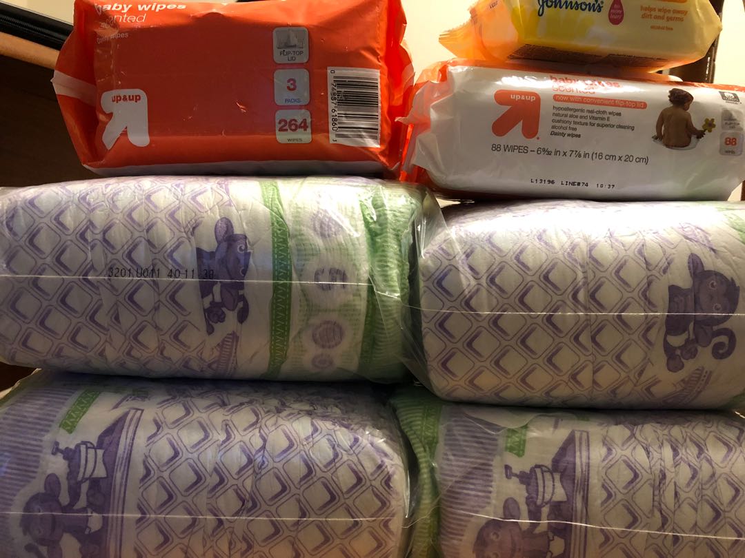BIG BOX OF DIAPERS, WET WIPES, PULL UPS, AND DISPOSABLE CHANGING PADS ...