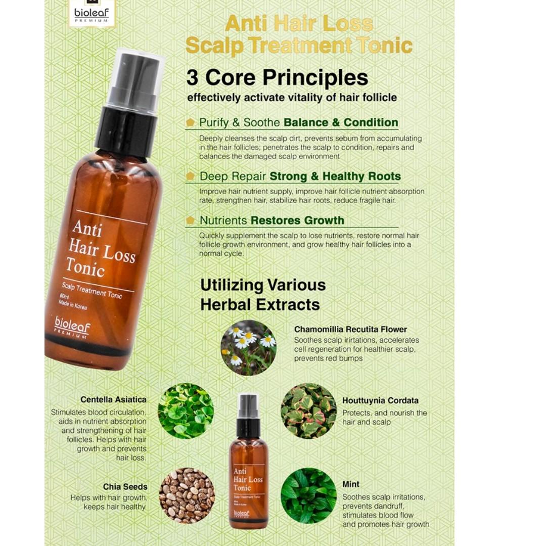Bioleaf Premium Anti Hair Loss Scalp Treatment Tonic Tag Loreal