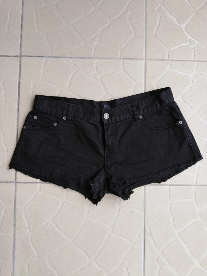 Black pekpek shorts, Women's Fashion, Bottoms, Shorts on Carousell