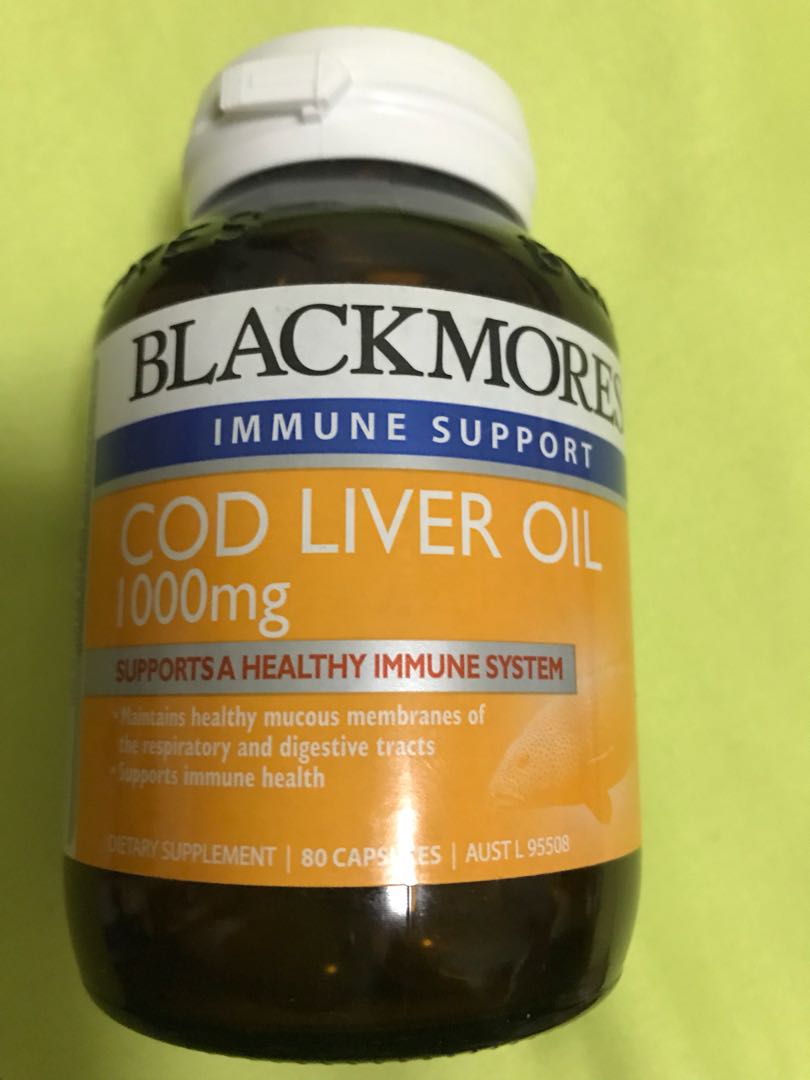 Blackmores Cod Liver Oil 1000mg, Health & Nutrition, Health Supplements