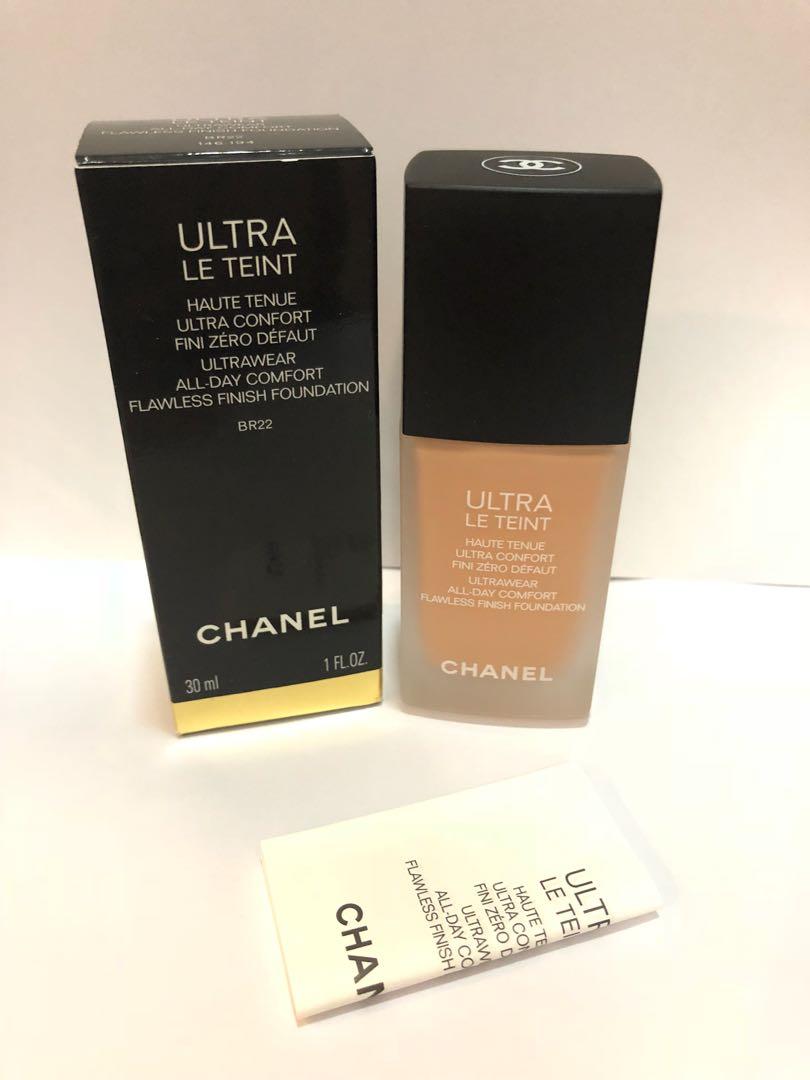 Chanel ultra le teint ultrawear all day comfort flawless finish foundation  BR22, Beauty & Personal Care, Face, Makeup on Carousell