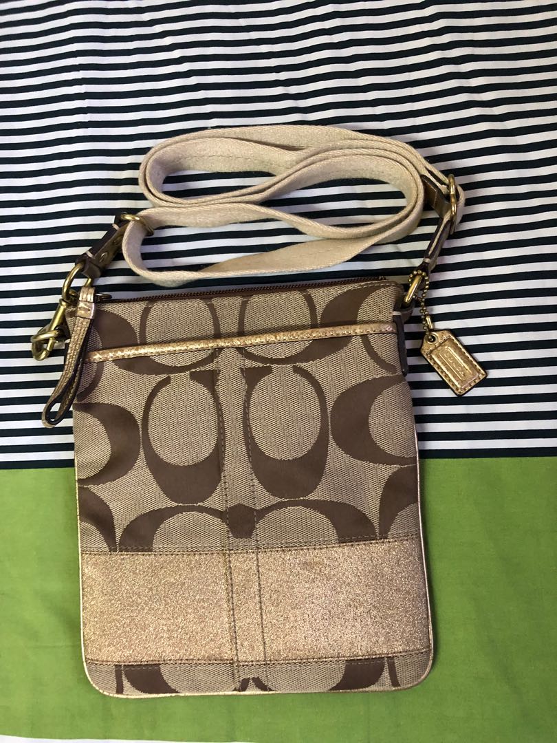 Coach monogram sling discount bag
