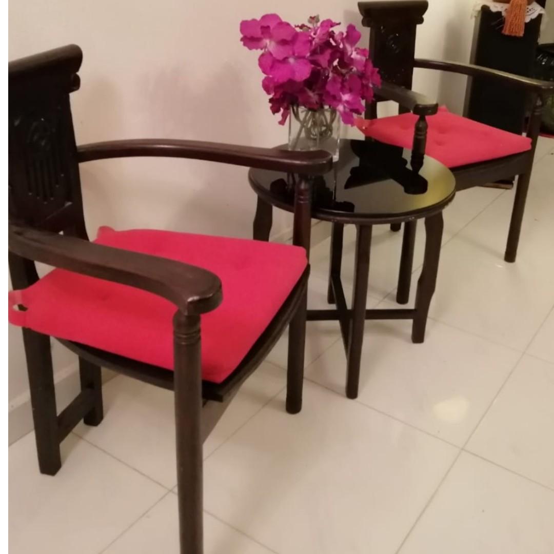 Coffee Table & Chairs, Furniture & Home Living, Furniture, Tables