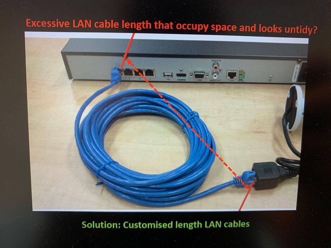 Customised Length Rj45 Lan Cable Cat 7 Price Per 10cm