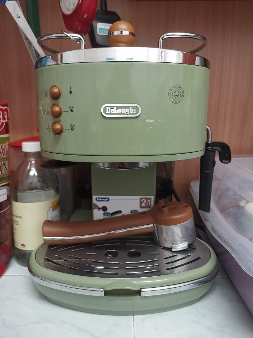 Delonghi Vintage Espresso Coffee Machine ( Green ) With OG Box, TV