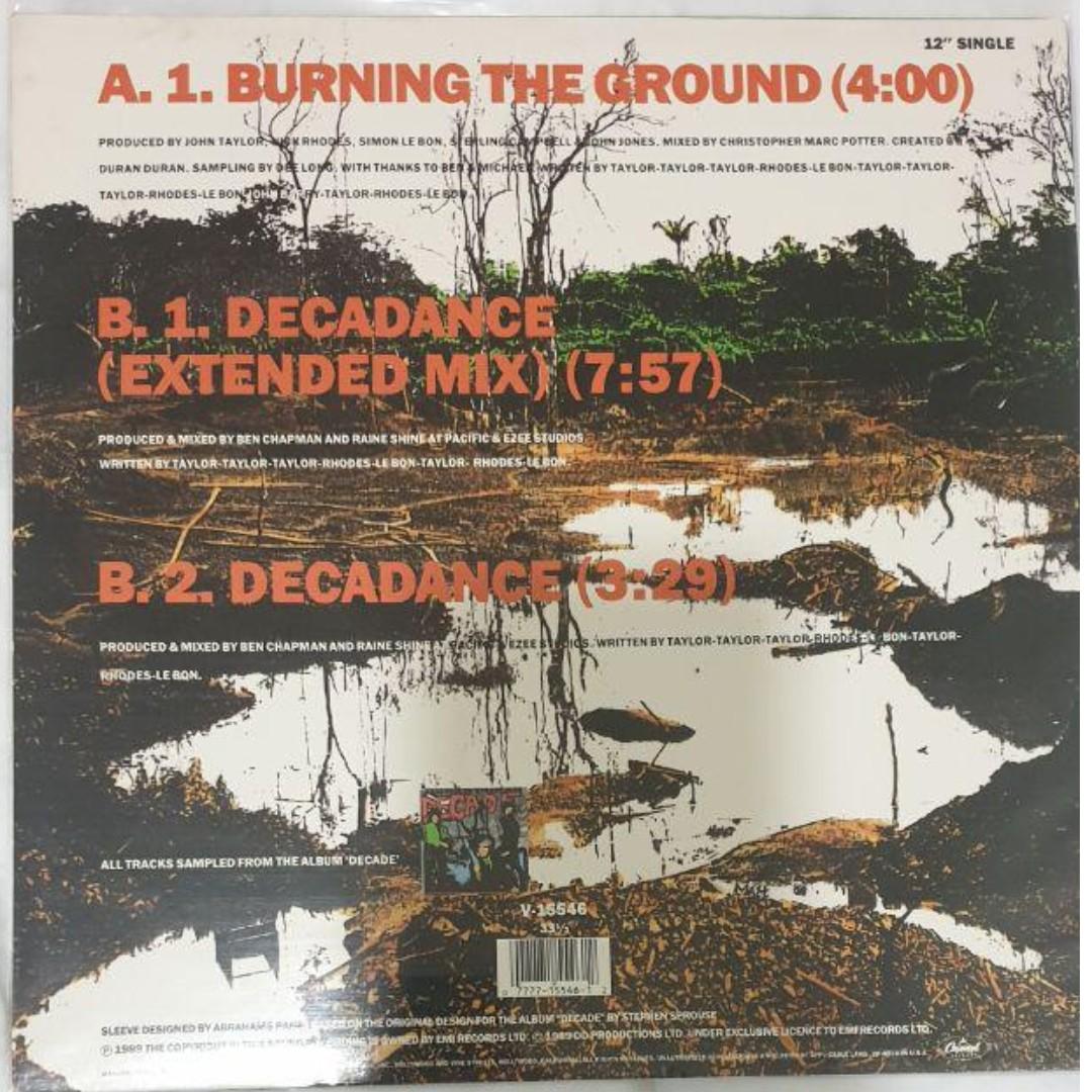 Duran Duran Burning The Ground Vinyl Hobbies Toys Music Media Vinyls On Carousell