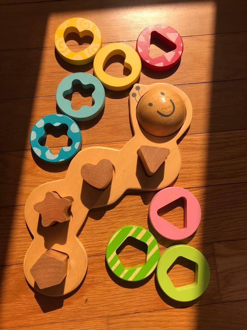 elc wooden shape sorter