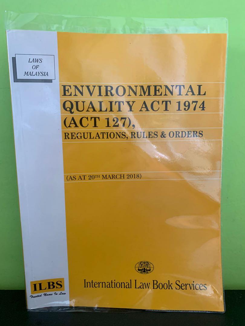 Environmental Quality Act 1974 Textbooks On Carousell
