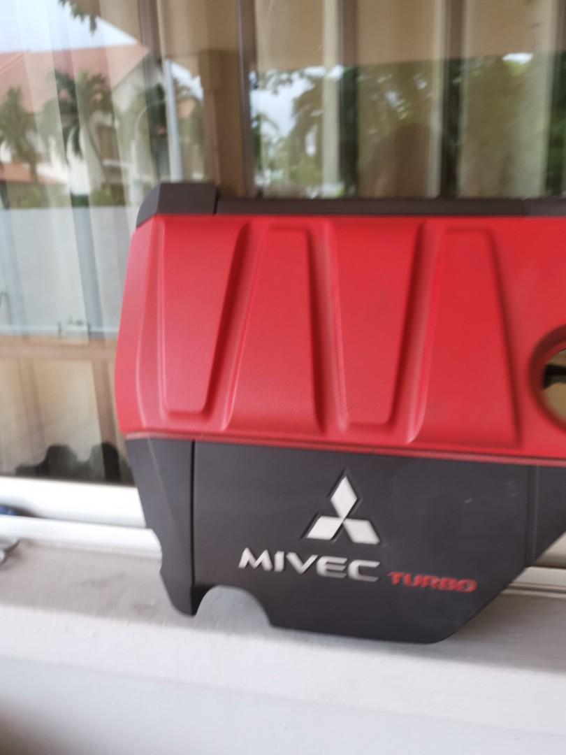 Evo X Engine Cover, Car Accessories, Accessories on Carousell